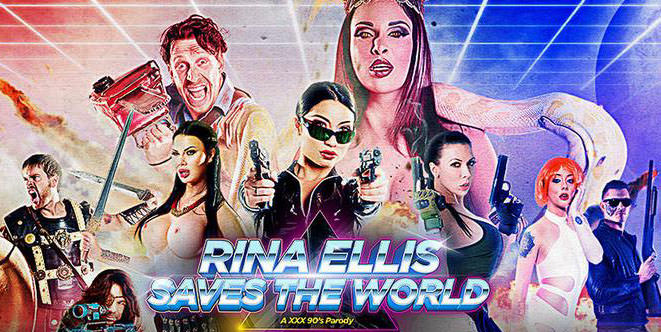 Rina Ellis Спасает Мир / Rina Ellis Saves the World A XXX 90s Parody (2017) WEB-DL
